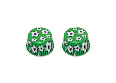 PIROTTINI CALCIO per CUPCAKES e MUFFIN - 36 pezzi - Diam. 5 cm - DECORA