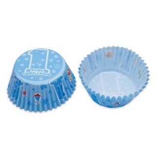Pirottini decoro1° compleanno bimbo 48  PZ  50 mm x h 35 mm
