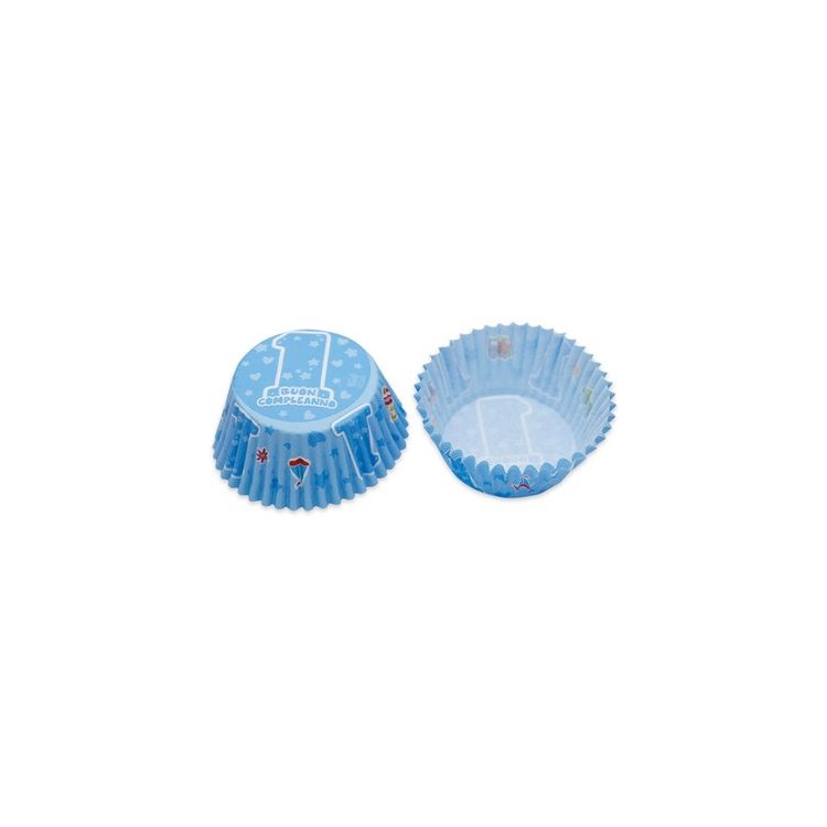 Pirottini decoro1° compleanno bimbo 48  PZ  50 mm x h 35 mm