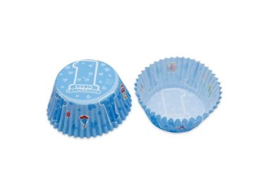 Pirottini decoro1° compleanno bimbo 48  PZ  50 mm x h 35 mm