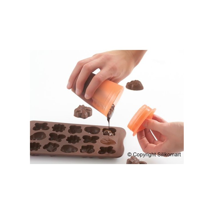 RECIPIENTE IN SILICONE PER SCIOGLIERE LA CIOCCOLATA MICROONDE RECIPIENTE IN SILICONE PER SCIOGLIERE LA CIOCCOLATA MICROONDE