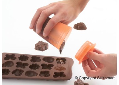 RECIPIENTE IN SILICONE PER SCIOGLIERE LA CIOCCOLATA MICROONDE