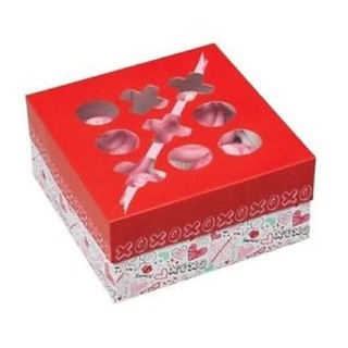 Scatola decorata Love  per biscotti o 4 cupcakes   pz 3 WILTON