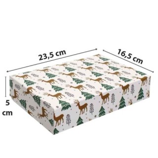 Scatola per biscotti o docetti 23,5 x 16 x h 5 cm 1 pz
