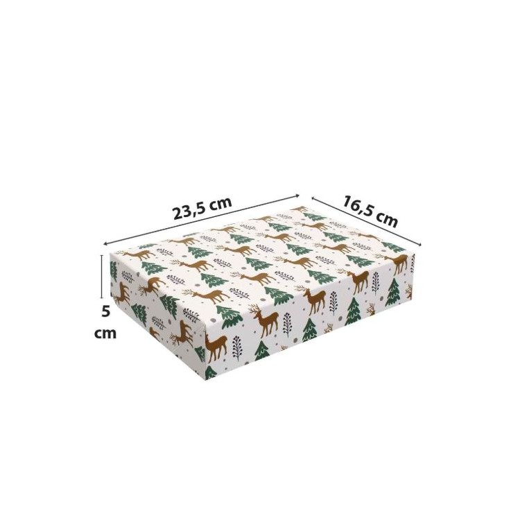 Scatola per biscotti o docetti 23,5 x 16 x h 5 cm 1 pz