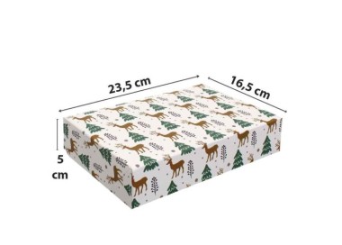 Scatola per biscotti o docetti 23,5 x 16 x h 5 cm 1 pz