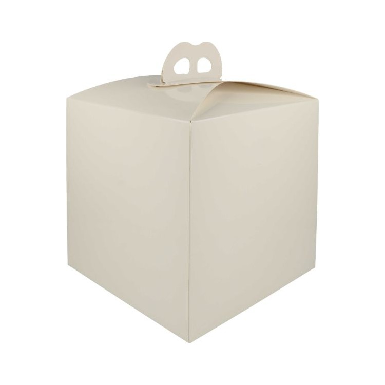 SCATOLA PORTA PANETTONE E PANDORO 200 x 200 x 180 BIANCO LUCIDO PZ 1