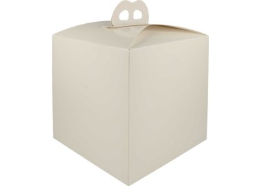 SCATOLA PORTA PANETTONE E PANDORO 200 x 200 x 180 BIANCO LUCIDO PZ 1