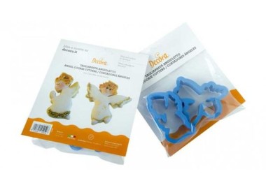 SET 2 TAGLIAPASTA ANGIOLETTO NATALE IN PLASTICA - Dim. 7,5 cm x 2,2 cm H - DECORA