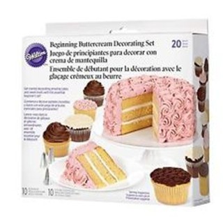 Set 20 accessori base per la decorazione - 10 sac à poche - 10 punte WILTON
