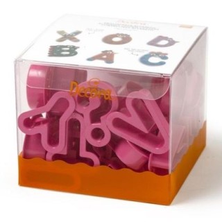 Set 27  Tagliapasta Alfabeto  Lettere medie  - DIM 5,2 Cm H 2,2  cm DECORA