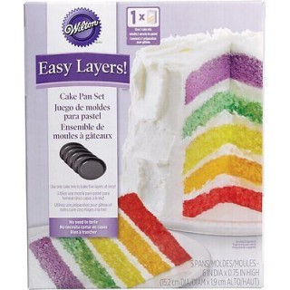 Set 5 teglie antiaderenti per torte a strati (SPONGE CAKE) WILTON