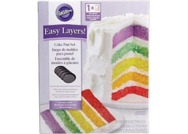 Set 5 teglie antiaderenti per torte a strati (SPONGE CAKE) WILTON
