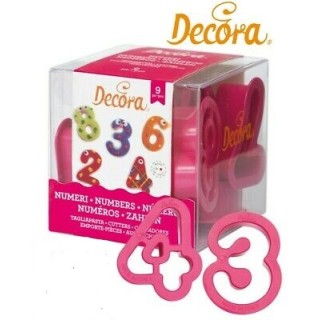 Set 9 Tagliapasta Numeri  - DIM 5,2   Cm H 2,2 cm DECORA