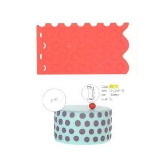 Silicone Embossed Polka-Dot Mould - stampo in silicone effetto pois MODECOR