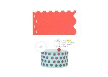Silicone Embossed Polka-Dot Mould - stampo in silicone effetto pois MODECOR