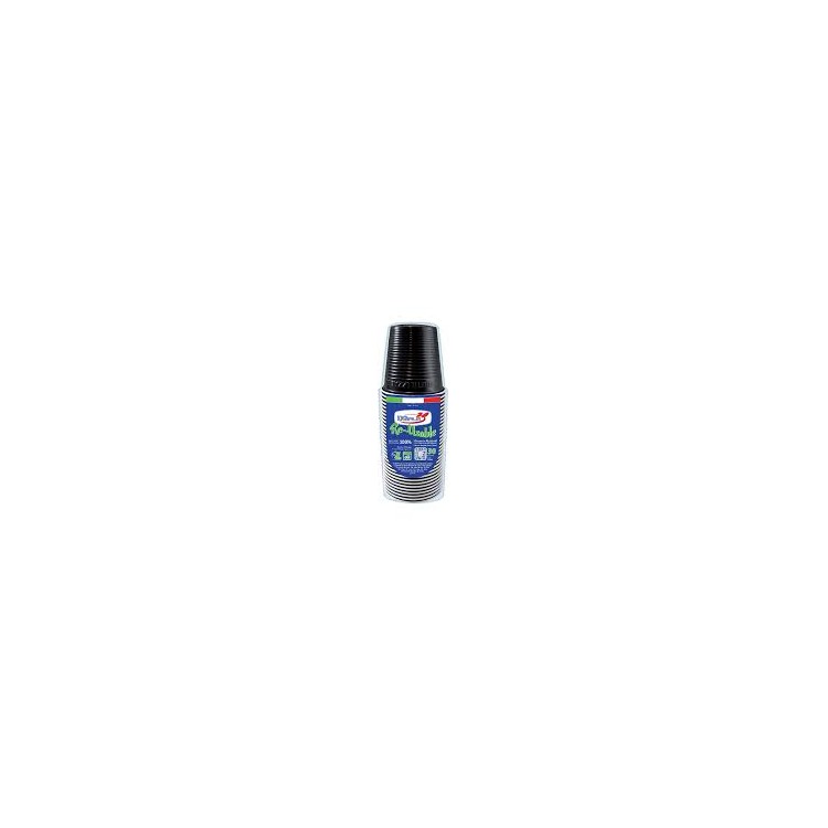 30 BICCHIERI LAVABILI E RIUTILIZZABILI IN PLASTICA 230CC NERO DOPLA 30 BICCHIERI LAVABILI E RIUTILIZZABILI IN PLASTICA 230CC NERO DOPLA