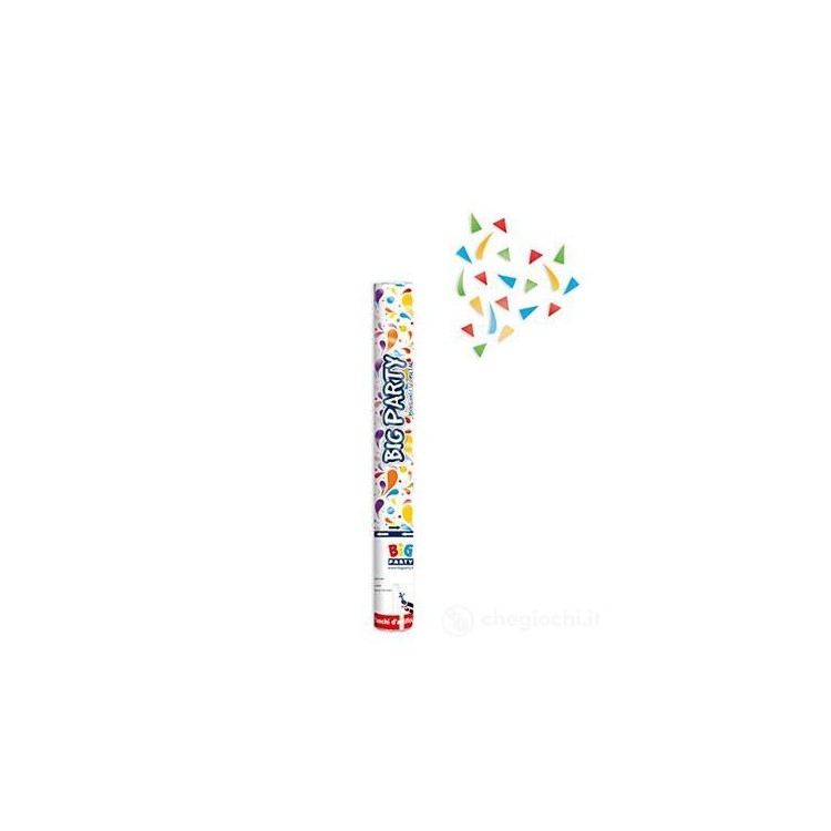 Sparacoriandoli ad  Aria compressa  40  cm con mix confetti metal (altezza di tiro 8 metri) BIG PARTY