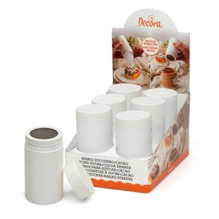 SPARGIZUCCHERO PER DOSARE ZUCCHERO A VELO CACAO PER DECORARE DOLCI DECORA