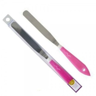 SPATOLA ANGOLARE GRANDE in Acciaio Inox con Manico in polipropilene L 4 cm x H 30 cm - Confezione 1 pezzo - DECORA