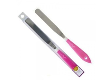 SPATOLA ANGOLARE GRANDE in Acciaio Inox con Manico in polipropilene L 4 cm x H 30 cm - Confezione 1 pezzo - DECORA