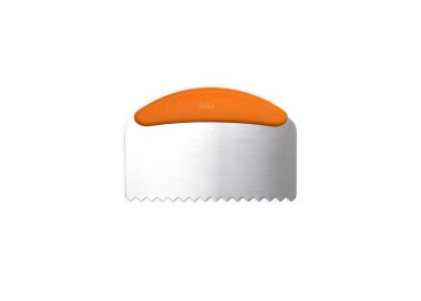 SPATOLA IN ACCIAIO INOX CON LAMA ONDULATA  EXTRA LUNGA 22,5 X 11 CM  1 pz  Decora