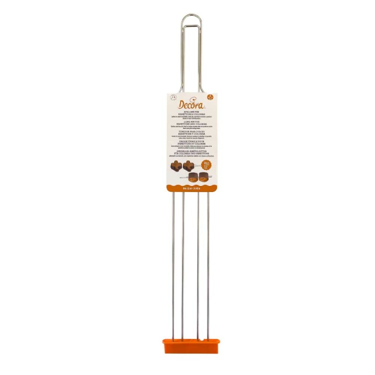 SPILLONE INOX per DOLCI : PANETTONE / COLOMBA Dim. 52 cm 1 pezzo DECORA
