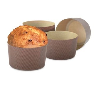 5 pz Forma in carta per cottura Canasta e Panettone da 750 gr 15x 11 H cm DECORA
