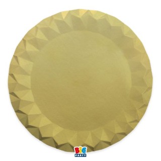 5 Sottopiatti Diamant Ø 32 cm oro