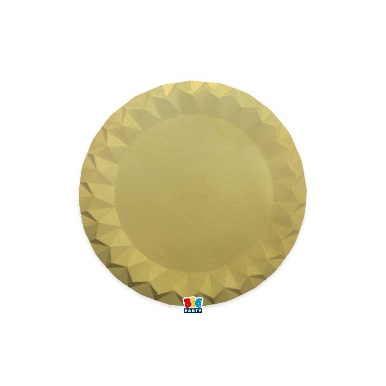 5 Sottopiatti Diamant Ø 32 cm oro