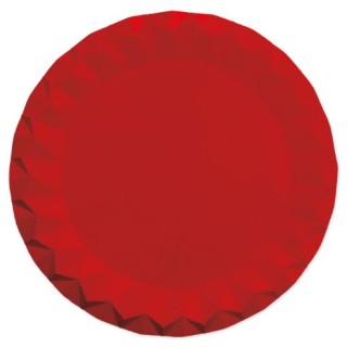 5 Sottopiatti Diamant Ø 32 cm Rosso Opaco