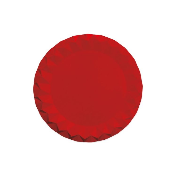 5 Sottopiatti Diamant Ø 32 cm Rosso Opaco