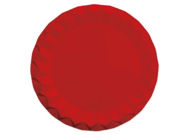 5 Sottopiatti Diamant Ø 32 cm Rosso Opaco