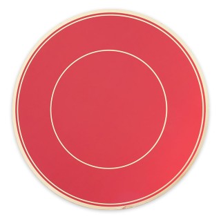 5 Sottopiatti Ø 32 cm Classic Rosso Oro Metal