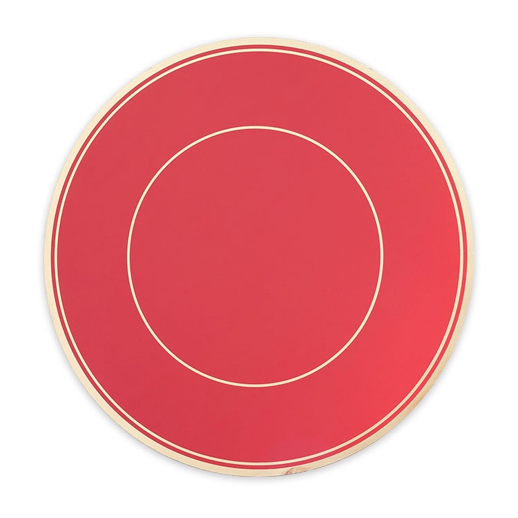 5 Sottopiatti Ø 32 cm Classic Rosso Oro Metal
