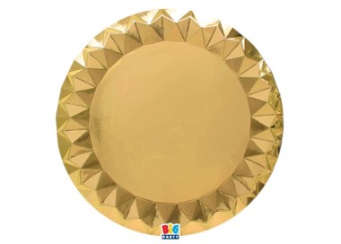 5 Sottopiatti ORO SPECCHIATO Ø 32 cm