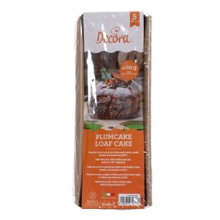 5 STAMPI PER PLUMCAKE IN CARTA PER COTTURA 400G 24,5 X 8 X H 6,5 CM