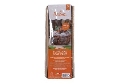 5 STAMPI PER PLUMCAKE IN CARTA PER COTTURA 400G 24,5 X 8 X H 6,5 CM