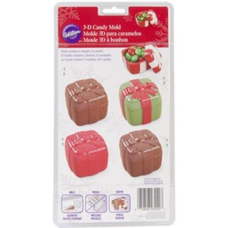 STAMPO CIOCCOLATINI SCATOLINE REGALO IN PLASTICA - 2 FORME - 6 CAVITA' - WILTON
