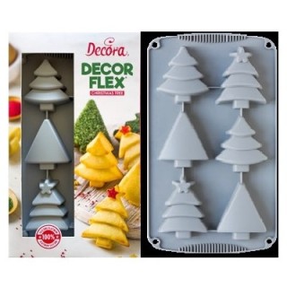Stampo In Silicone Alberi Natale Decora