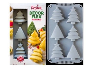 Stampo In Silicone Alberi Natale Decora
