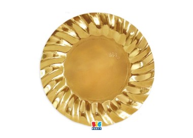 6 Piatti 25 cm ORO SPECCHIANTE