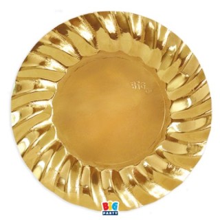 6 Piatti 30 cm ORO SPECCHIANTE