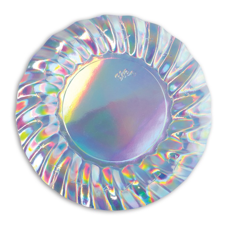 6 Piatti 30 cm Wavy Iridescent