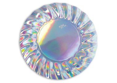6 Piatti 30 cm Wavy Iridescent