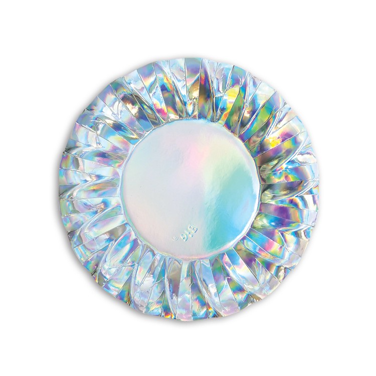 6 Piatti Fondi 24 cm Wavy Iridescent