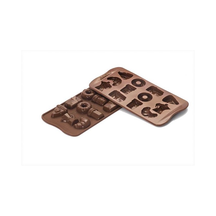 STAMPO IN SILICONE PER CIOCCOLATINI GOOD MORNING SILIKOMART