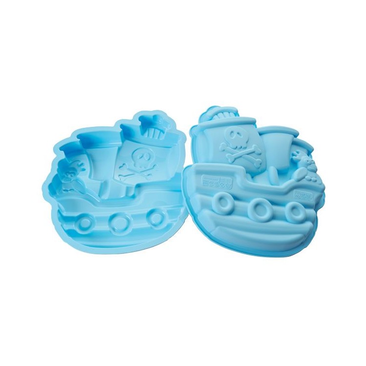 STAMPO IN SILICONE PER TORTA PIRATES BOAT SILIKOMART
