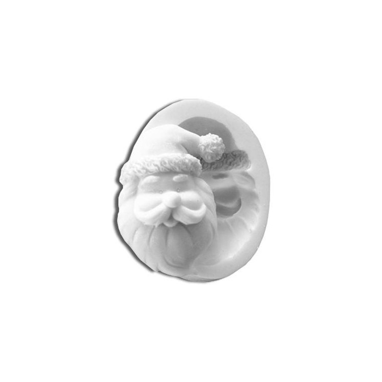 STAMPO IN SILICONE TESTA BABBO NATALE 7 x 5 cm SILIKOMART STAMPO IN SILICONE TESTA BABBO NATALE 7 x 5 cm SILIKOMART