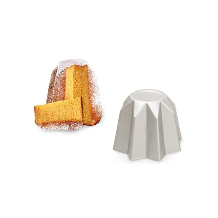 STAMPO PANDORO IN ALLUMINIO ANODIZZATO 1 pz da 750 gr 21 cm x 17 cm H DECORA STAMPO PANDORO IN ALLUMINIO ANODIZZATO 1 pz da 750 gr 21 cm x 17 cm H DECORA